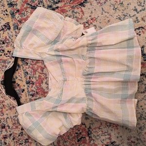 Puff Sleeve Peplum Top